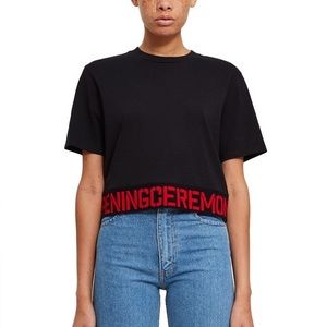 Opening ceremony elastic logo t shirt
